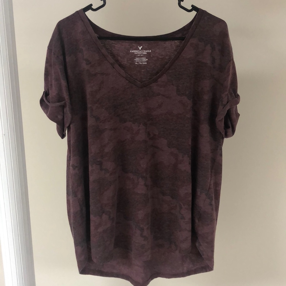 American eagle Pink camo Tee